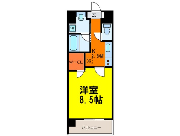 メイプルコ－ト布池の物件間取画像